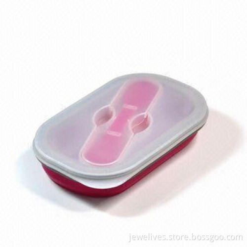 Collapsible Lunch Box with Cover, Big Products with Small Space